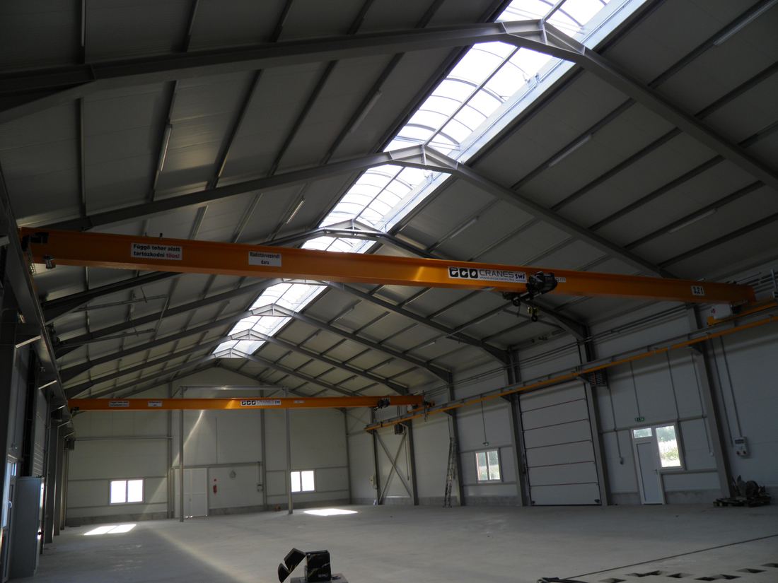 Egyfőtartós híddaru pontos pozicionálással – Eco-Cranes