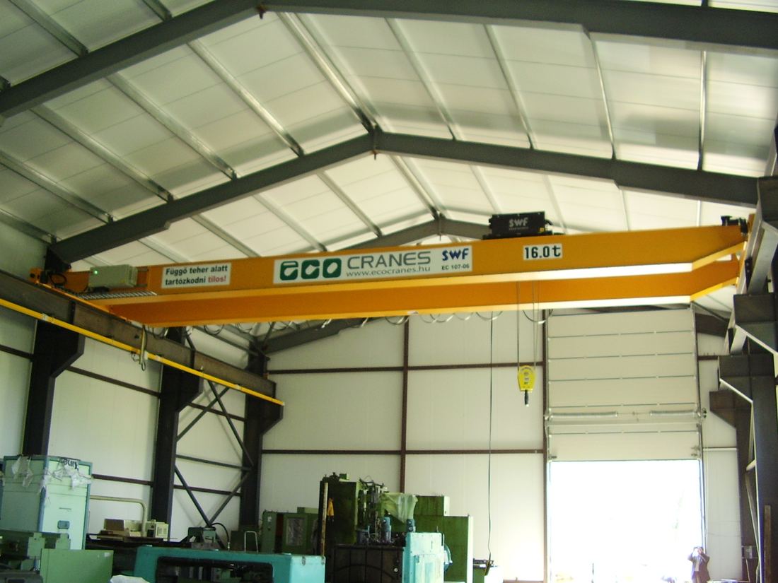 Kétfőtartós ipari híddaru – Eco-Cranes