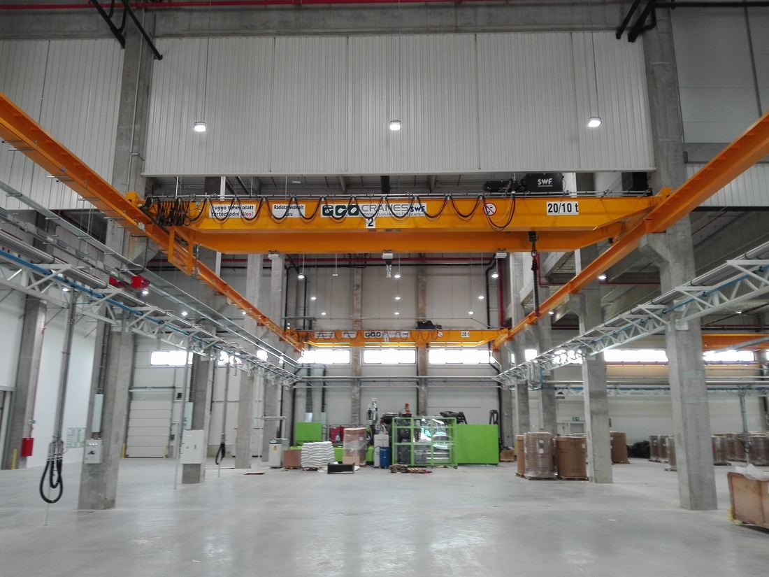 Megtervezett és megépített híddaru – Eco-Cranes